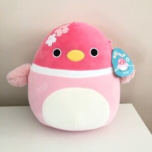 NWT Squishmallow Sonja the Sakura Pink Mallard Duck 12"
